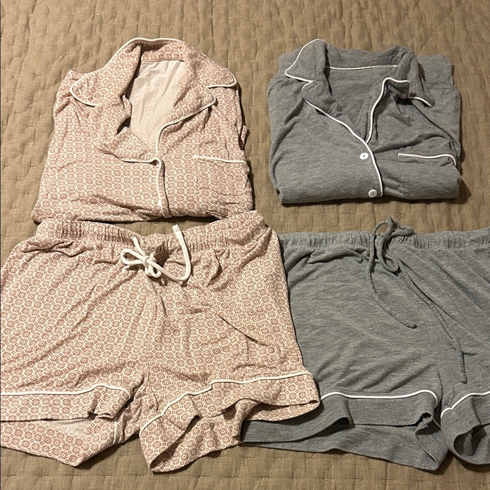 Women's Short Sleeve Top & Shorts Pajama Sets